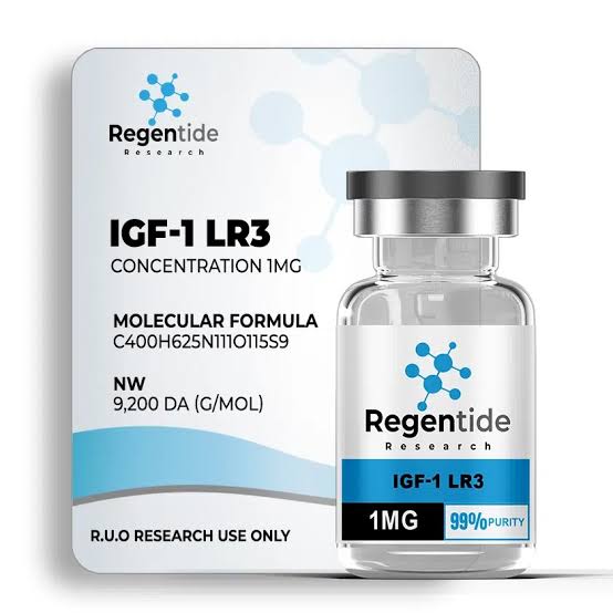 IGF-1 LR3 1 mg research peptide in sterile vial