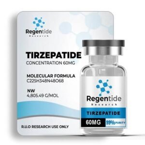 Tirzepatide 60mg peptide vial for laboratory research